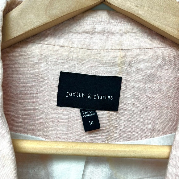 Judith and Charles pink linen blazer - Picture 7 of 7